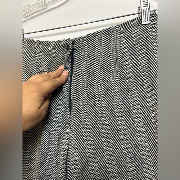Vintage Talbots Plaid 100% Italian wool fabric pants gray zip waist size 4 - Picture 5 of 9